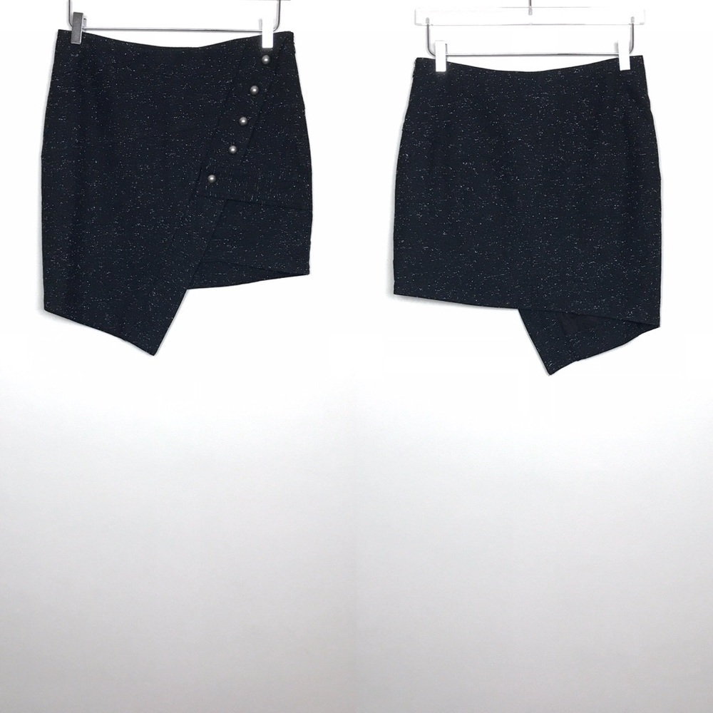NWT Chelsea and Walker Asymmetrical Tweed Skirt 4